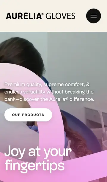 Aurelia Gloves on mobile