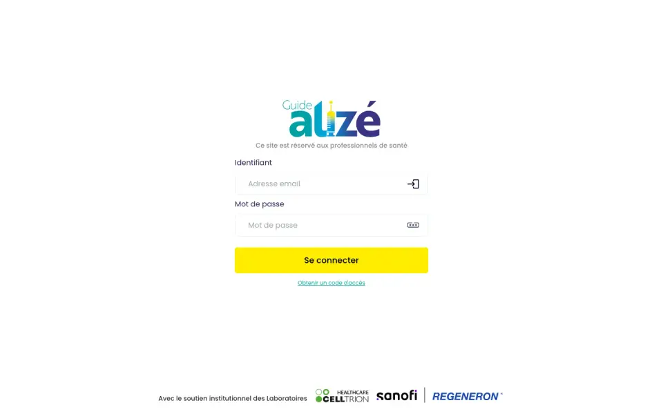 GuideAlize home page on desktop