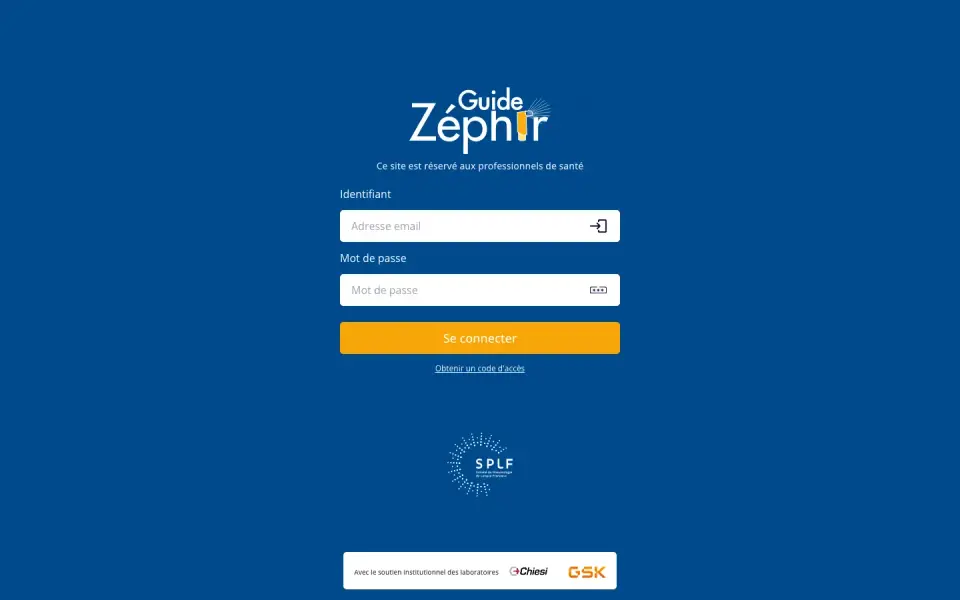 GuideZephir home page on desktop